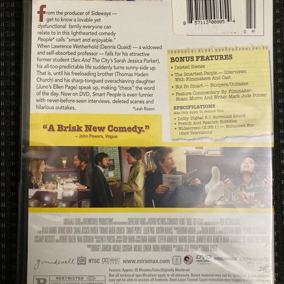 Smart People     DVD - Picture 2 of 4